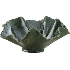 Verdant Bloom Emerald Outdoor Bowl