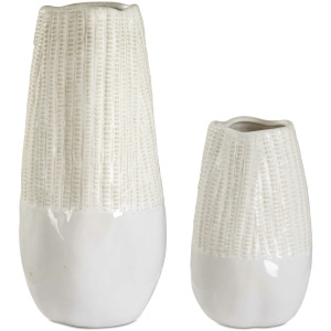 Echo Ridge White Vases Set/2