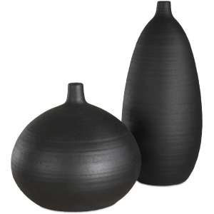 Bower Black Vases Set/2