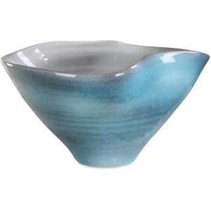 Blue Crest Ceramic Bowl