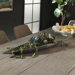 Leaflet Dark Nickel Outdoor Bowl