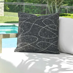Loopy Loop Outdoor Onyx Pillow