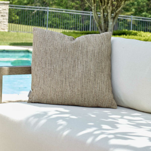 Poros Brown Toned Outdoor Pillow
