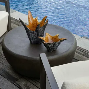 Starpetal Indoor-Outdoor Wooden Bowls Set/2