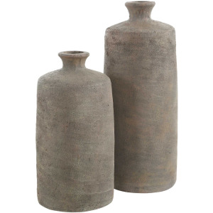 Terrene Clay Vases, S/2