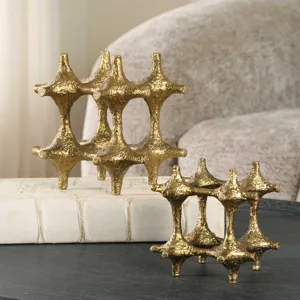 Gilded Connection Modern Sculptures Set/2