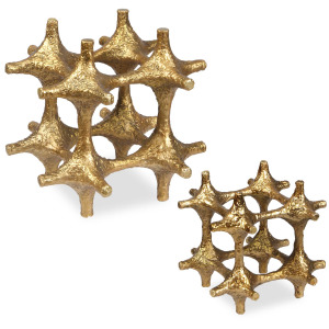 Gilded Connection Modern Sculptures Set/2