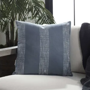 Caper Slate Blue Outdoor Pillow