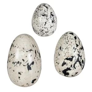 Nest Trio Indoor-Outdoor Stone Eggs Set/3