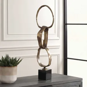 Loopform Brass Ring Sculpture