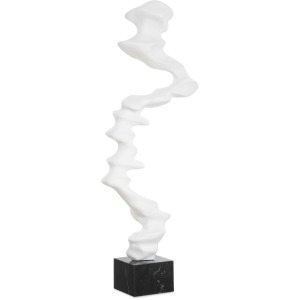 Flux Indoor-Outdoor White Sculpture