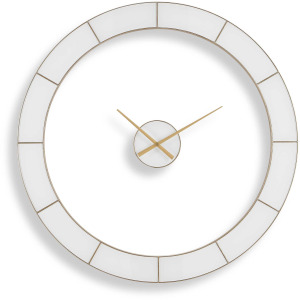 Ivory Halo Minimalist Wall Clock
