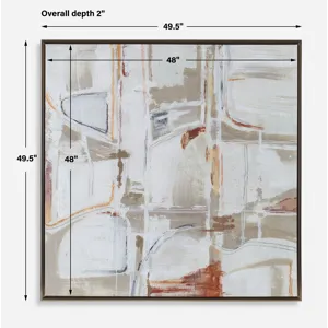 Neutral Nirvana Abstract Canvas Art