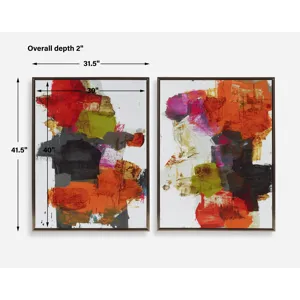 Tried And True Framed Abstract Art, S/2