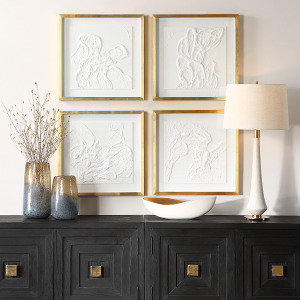 Fourfold Framed Prints Set/4