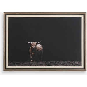 King Of The Hill Framed Bovine Print