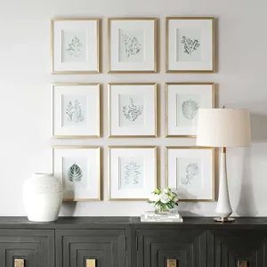 Nature\'s Script Framed Botanical Prints Set/9