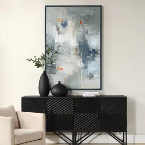 Blueprint Hand Painted Modern Art
