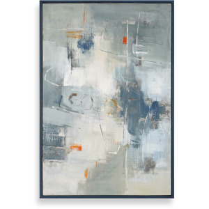 Blueprint Hand Painted Modern Art