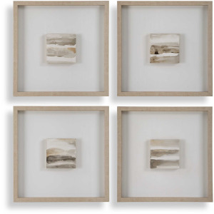 Studying Sepia Hand Painted Canvases Set/4