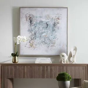 Find Me Here Abstract Framed Canvas Art