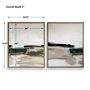 Just Peaking Framed Abstract Prints Set/2