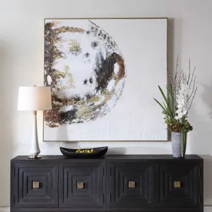 Moon Landing Hand Painted Abstract Art