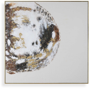 Moon Landing Hand Painted Abstract Art