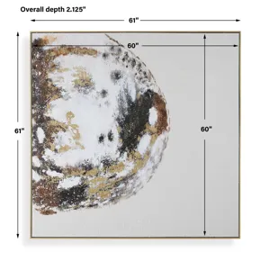 Moon Landing Hand Painted Abstract Art