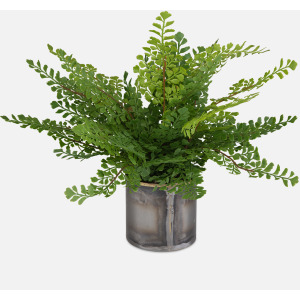 Maidenhair Fern In Oxidized Container
