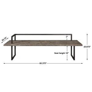 Herbert Reclaimed Wood Bench
