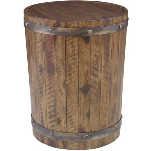 Ceylon Wine Barrel Side Table
