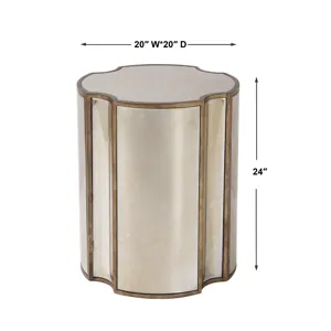 Harlow Mirrored Accent Table