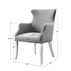Yareena Blue Wing Chair