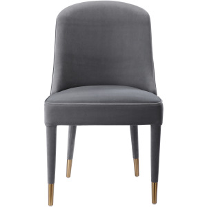 Brie Armless Chair, Gray, Set Of 2