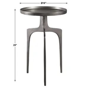 Kenna Nickel Accent Table