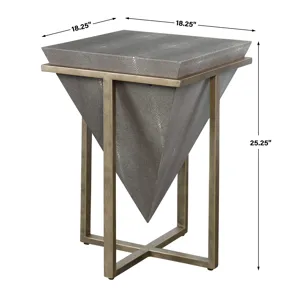 Bertrand Shagreen Accent Table