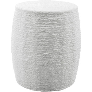 Resort White Accent Stool