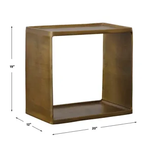 Derwent Antique Brass Side Table