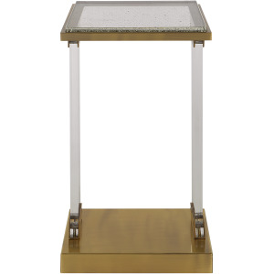 Muse Seeded Glass Accent Table