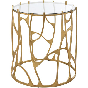 Ritual Round Gold Side Table
