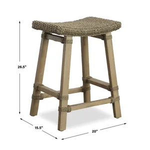 Everglade Sea Grass Counter Stool