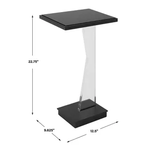 Angle Contemporary Accent Table