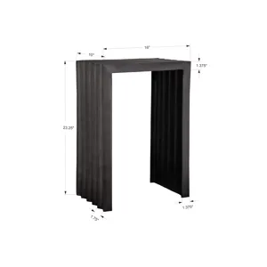 In The Groove Aluminum Accent Table
