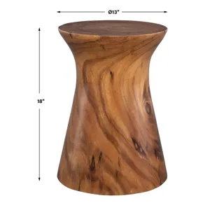 Swell Wooden Accent Table