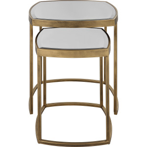 Vista Gold Nesting Tables, Set Of 2