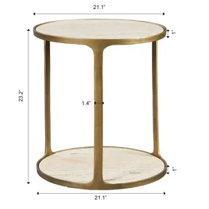 Clench Brass Side Table