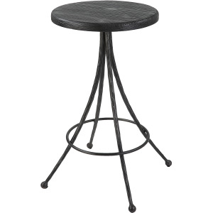Sona Black Counter Stool