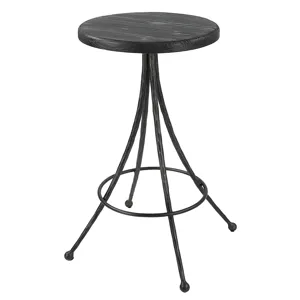 Sona Black Counter Stool