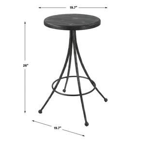 Sona Black Counter Stool